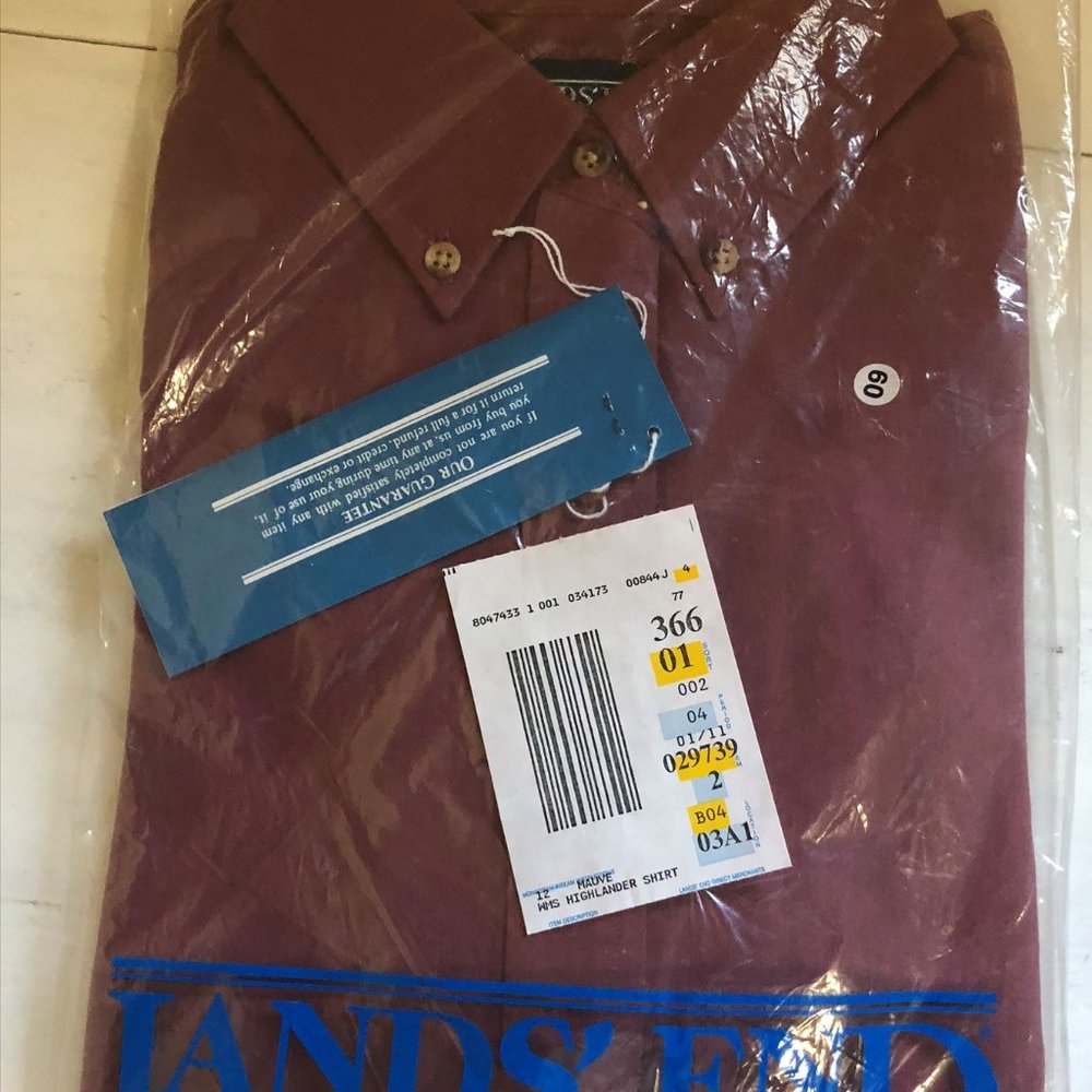 Vintage Ladies Size 12 Mauve Lands End Highlander